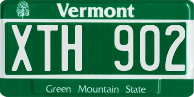 VT license plate XTH902