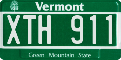 VT license plate XTH911