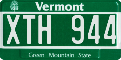 VT license plate XTH944