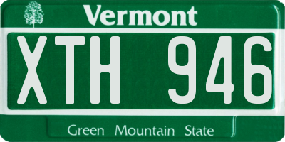 VT license plate XTH946