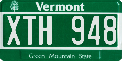 VT license plate XTH948