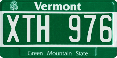 VT license plate XTH976