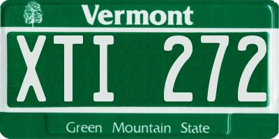 VT license plate XTI272