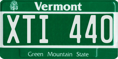 VT license plate XTI440