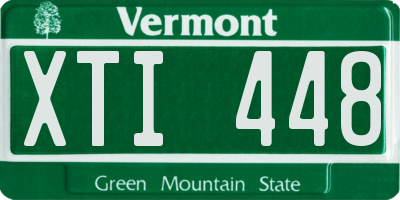 VT license plate XTI448