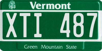 VT license plate XTI487
