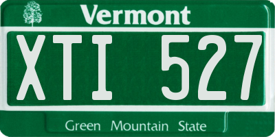 VT license plate XTI527