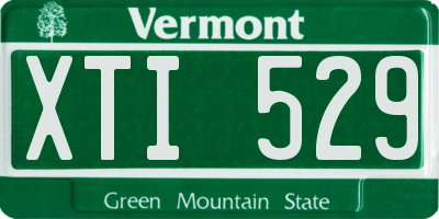VT license plate XTI529