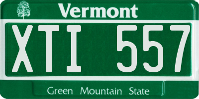 VT license plate XTI557