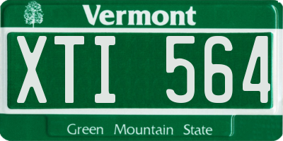 VT license plate XTI564