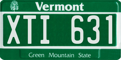 VT license plate XTI631