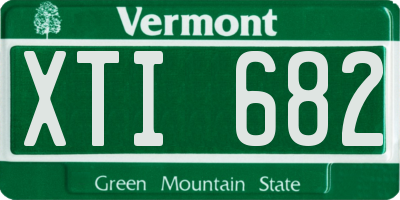 VT license plate XTI682