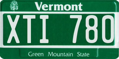 VT license plate XTI780