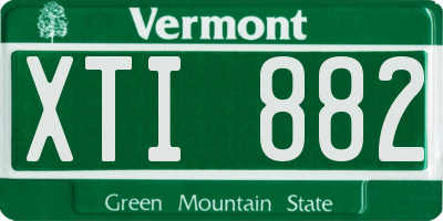 VT license plate XTI882