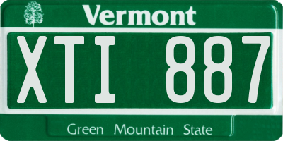 VT license plate XTI887