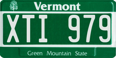 VT license plate XTI979