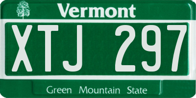VT license plate XTJ297
