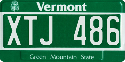 VT license plate XTJ486