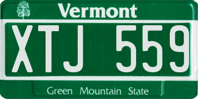 VT license plate XTJ559