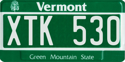 VT license plate XTK530