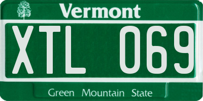 VT license plate XTL069