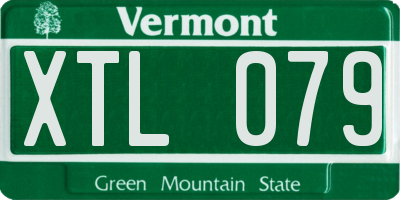 VT license plate XTL079