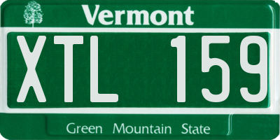 VT license plate XTL159