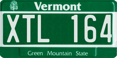 VT license plate XTL164