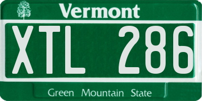 VT license plate XTL286