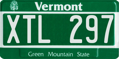 VT license plate XTL297
