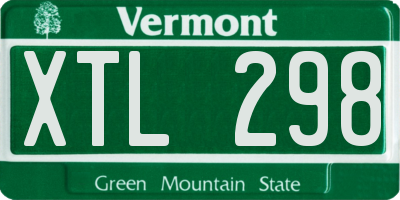 VT license plate XTL298