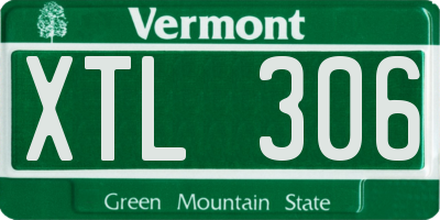VT license plate XTL306