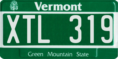 VT license plate XTL319