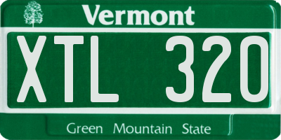 VT license plate XTL320