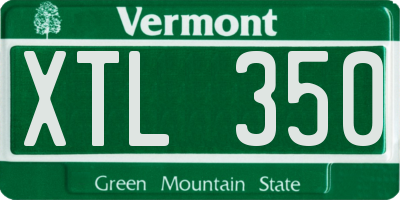 VT license plate XTL350
