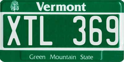 VT license plate XTL369