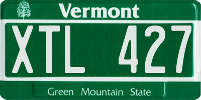 VT license plate XTL427