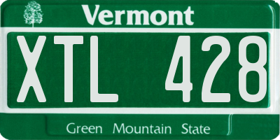 VT license plate XTL428