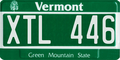 VT license plate XTL446