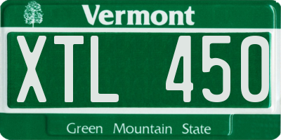 VT license plate XTL450