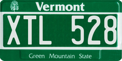 VT license plate XTL528