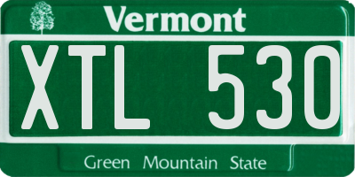 VT license plate XTL530