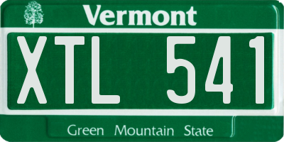 VT license plate XTL541