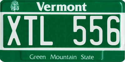 VT license plate XTL556
