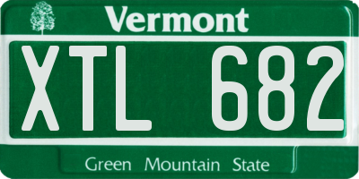 VT license plate XTL682