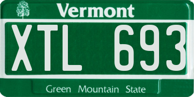 VT license plate XTL693