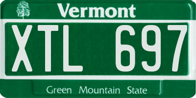 VT license plate XTL697