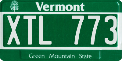 VT license plate XTL773