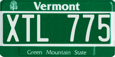 VT license plate XTL775
