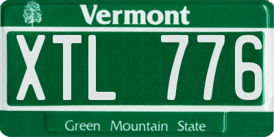 VT license plate XTL776